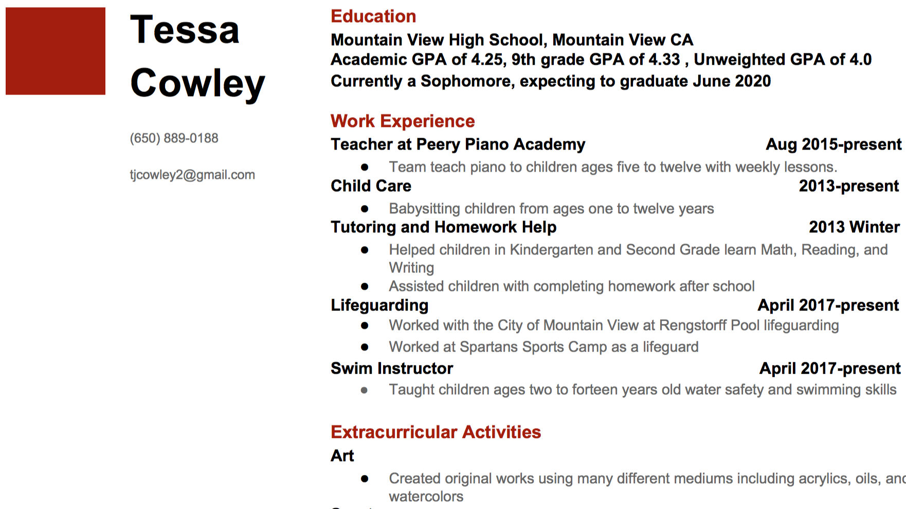 Tessa Cowley